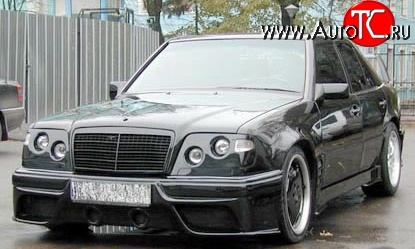 7 849 р. Накладка переднего бампера Storm Mercedes-Benz E-Class W124 седан дорестайлинг (1984-1993) (Неокрашенная)  с доставкой в г. Санкт‑Петербург