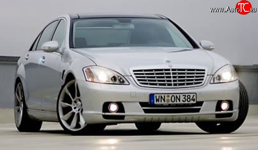 16 049 р. Передний бампер LORINSER Mercedes-Benz S class W221 (2006-2013) (Неокрашенный)  с доставкой в г. Санкт‑Петербург