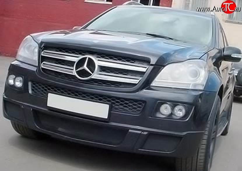 22 599 р. Накладка переднего бампера BRABUS Mercedes-Benz GL class X164 дорестайлинг (2006-2009) (Неокрашенная)  с доставкой в г. Санкт‑Петербург