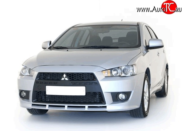 22 899 р. Передний бампер Standart Plus Mitsubishi Lancer 10 седан дорестайлинг (2007-2010) (Неокрашенный)  с доставкой в г. Санкт‑Петербург