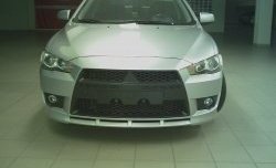 22 899 р. Передний бампер Standart Plus  Mitsubishi Lancer  10 (2007-2010) седан дорестайлинг, хэтчбэк дорестайлинг (Неокрашенный)  с доставкой в г. Санкт‑Петербург. Увеличить фотографию 3