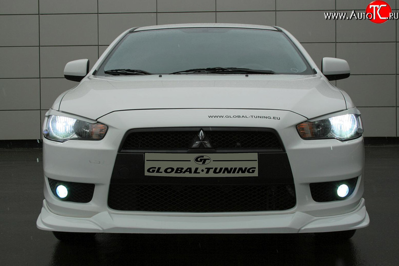 699 р. Реснички Mitsubishi Global-Tuning Mitsubishi Lancer 10 CY седан дорестайлинг (2007-2010) (Неокрашенные)  с доставкой в г. Санкт‑Петербург