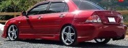 10 599 р. Задний бампер Accolade на Mitsubishi Lancer 9 1-ый рестайлинг седан (2003-2005) (Неокрашенный)  с доставкой в г. Санкт‑Петербург. Увеличить фотографию 2