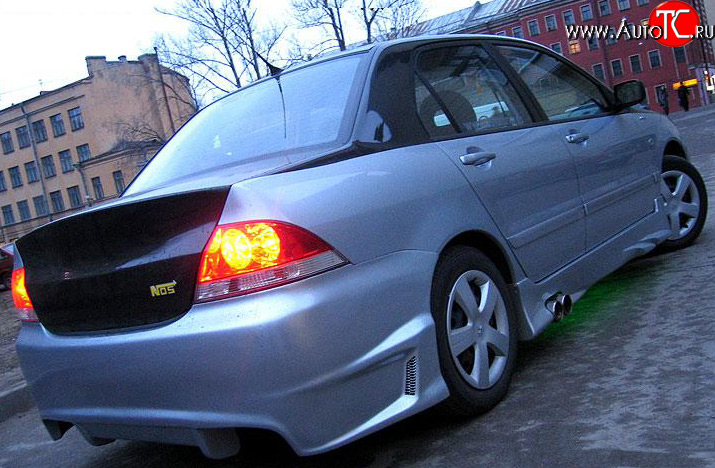 7 549 р. Задний бампер OS  Mitsubishi Lancer  9 (2003-2009) 1-ый рестайлинг седан, 2-ой рестайлинг седан  с доставкой в г. Санкт‑Петербург