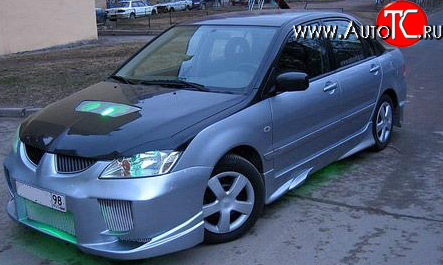 6 699 р. Передний бампер OS Mitsubishi Lancer 9 2-ой рестайлинг седан (2005-2009)  с доставкой в г. Санкт‑Петербург