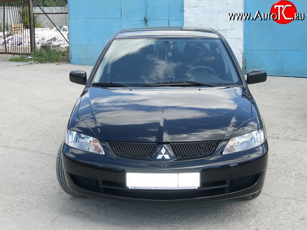 849 р. Комплект широких ресничек Evo V2 Mitsubishi Lancer 9 2-ой рестайлинг универсал (2005-2009) (Неокрашенные)  с доставкой в г. Санкт‑Петербург