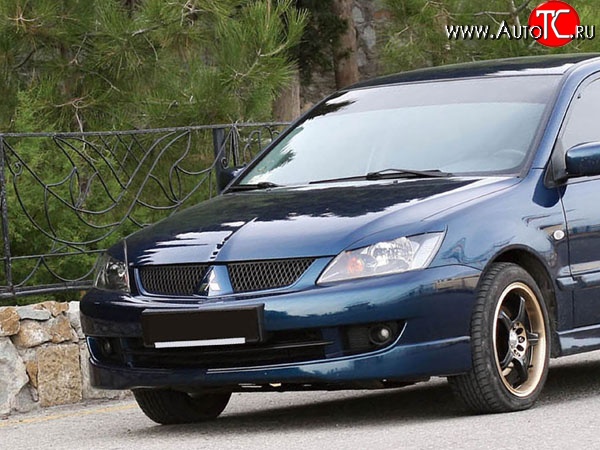 5 749 р. Накладка переднего бампера Sport 2.0 Mitsubishi Lancer 9 2-ой рестайлинг универсал (2005-2009) (Неокрашенная)  с доставкой в г. Санкт‑Петербург