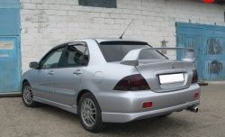 8 299 р. Спойлер в стиле Evo var №2 (средний)  Mitsubishi Lancer  9 (2003-2009) 1-ый рестайлинг седан, 2-ой рестайлинг седан (Неокрашенный)  с доставкой в г. Санкт‑Петербург. Увеличить фотографию 3