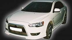 4 999 р. Накладка на решётку радиатора GT Dynamics Mitsubishi Lancer 10 седан дорестайлинг (2007-2010) (Неокрашенная)  с доставкой в г. Санкт‑Петербург. Увеличить фотографию 2