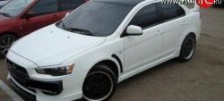 4 549 р. Пороги накладки Evo Mitsubishi Lancer 10 седан дорестайлинг (2007-2010) (Неокрашенные)  с доставкой в г. Санкт‑Петербург. Увеличить фотографию 3