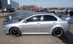 2 799 р. Комплект жабер на передние крылья Evo Mitsubishi Lancer 10 седан дорестайлинг (2007-2010) (Неокрашенный)  с доставкой в г. Санкт‑Петербург. Увеличить фотографию 4