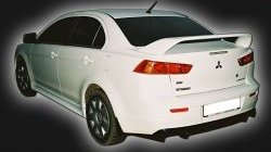 4 249 р. Накладка заднего бампера GT Dynamics Mitsubishi Lancer 10 седан дорестайлинг (2007-2010) (Неокрашенная)  с доставкой в г. Санкт‑Петербург. Увеличить фотографию 1