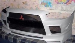 18 999 р. Передний бампер Extreme  Mitsubishi Lancer  10 (2007-2017) (Неокрашенный)  с доставкой в г. Санкт‑Петербург. Увеличить фотографию 2
