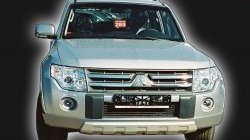 10 499 р. Накладка переднего бампера GT Dynamics Mitsubishi Pajero 4 V90 дорестайлинг (2006-2011) (Дорестайлинг, Неокрашенная)  с доставкой в г. Санкт‑Петербург. Увеличить фотографию 2