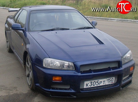 10 549 р. Передний бампер GTR Nissan Skyline R34 (1999-2002) (Неокрашенный)  с доставкой в г. Санкт‑Петербург