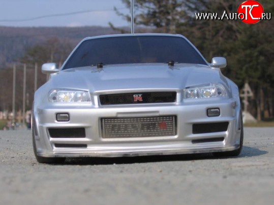 10 549 р. Передний бампер Nismo Nissan Skyline R34 (1999-2002) (Неокрашенный)  с доставкой в г. Санкт‑Петербург