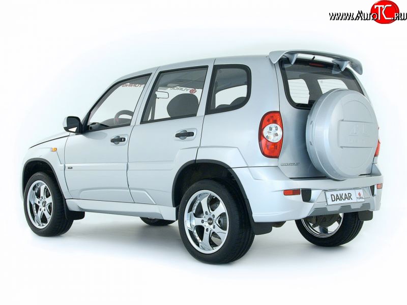 1 999 р. Пороги накладки Dakar Chevrolet Niva 2123 дорестайлинг (2002-2008) (Неокрашенные)  с доставкой в г. Санкт‑Петербург