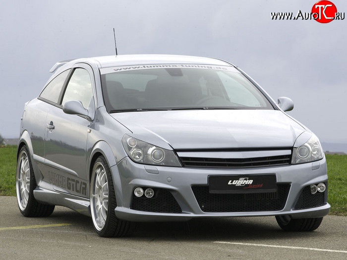 5 349 р. Передний бампер Lumma  Opel Astra  H GTC (2004-2009) хэтчбек 3 дв. дорестайлинг, хэтчбек 3 дв. рестайлинг (Неокрашенный)  с доставкой в г. Санкт‑Петербург