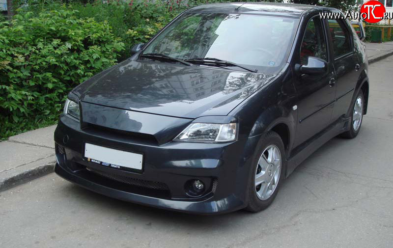 899 р. Реснички Power DM  Renault Logan  1 (2004-2010) дорестайлинг (Неокрашенные)  с доставкой в г. Санкт‑Петербург