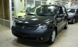 2 599 р. Передний бампер SAT Renault Logan 1 дорестайлинг (2004-2010) (Неокрашенный)  с доставкой в г. Санкт‑Петербург. Увеличить фотографию 3