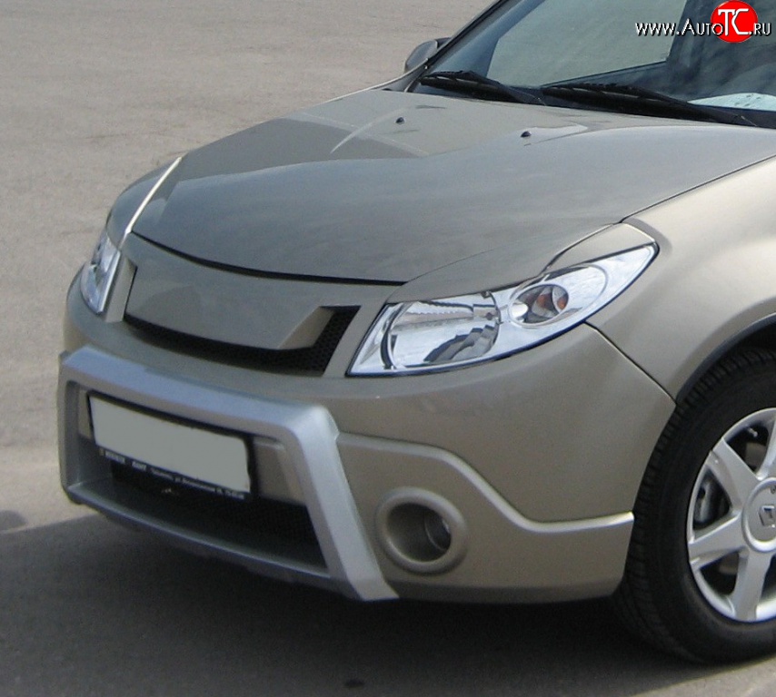 1 849 р. Реснички Kart RS Renault Sandero Stepway (BS) (2010-2014) (Неокрашенные)  с доставкой в г. Санкт‑Петербург