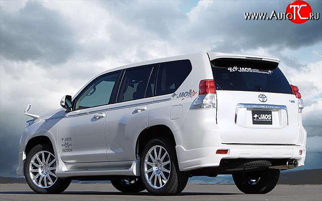 12 799 р. Накладки заднего бампера JAOS  Toyota Land Cruiser Prado  J150 (2009-2013) дорестайлинг (Неокрашенная)  с доставкой в г. Санкт‑Петербург