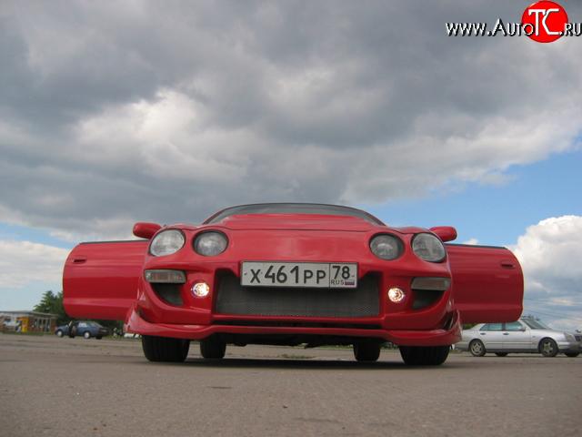 2 249 р. Нижняя юбка (сплошной элерон)  Toyota Celica  T210 (1993-1999)  с доставкой в г. Санкт‑Петербург