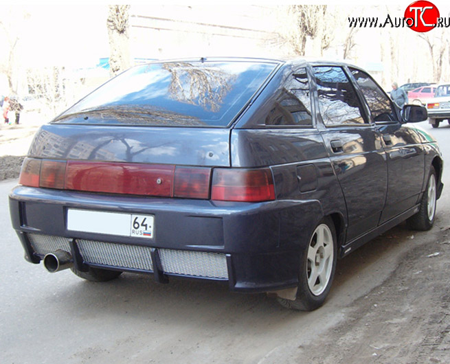 4 599 р. Задний бампер M-VRS V2 Лада 2112 хэтчбек (1999-2008) (Неокрашенный)  с доставкой в г. Санкт‑Петербург