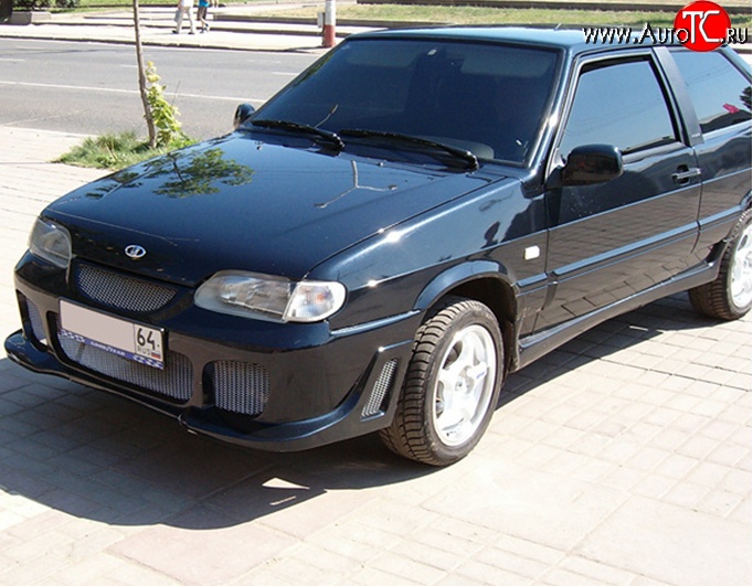 3 099 р. Передний бампер M-VRS Лада 2113 (2004-2013) (Неокрашенный)  с доставкой в г. Санкт‑Петербург