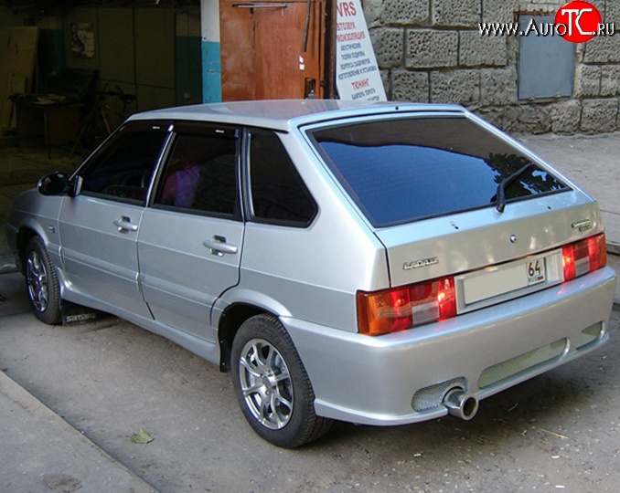 2 899 р. Задний бампер M-VRS Лада 2113 (2004-2013) (Неокрашенный)  с доставкой в г. Санкт‑Петербург