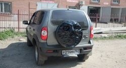 3 899 р. Чехол запасного колеса Трофей Снайпера Chevrolet Niva 2123 дорестайлинг (2002-2008) (Неокрашенный)  с доставкой в г. Санкт‑Петербург. Увеличить фотографию 8