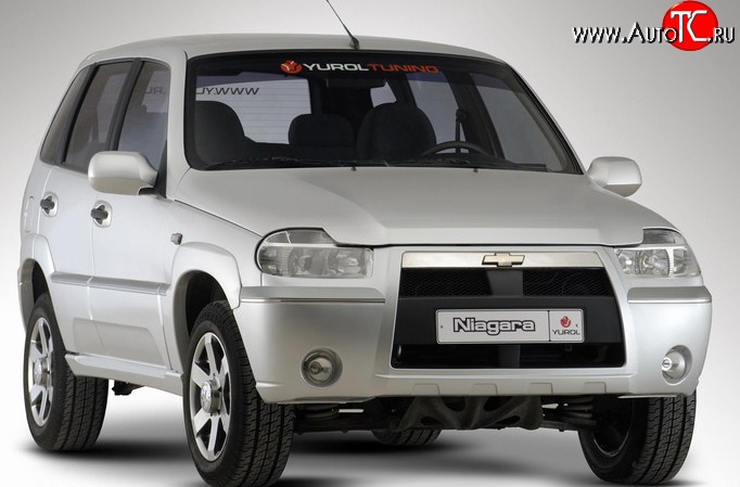 4 799 р. Передний бампер Ниагара 3 Chevrolet Niva 2123 дорестайлинг (2002-2008) (Неокрашенный)  с доставкой в г. Санкт‑Петербург