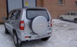 2 299 р. Чехол запасного колеса Chevrolet Chevrolet Niva 2123 дорестайлинг (2002-2008) (Неокрашенный)  с доставкой в г. Санкт‑Петербург. Увеличить фотографию 2