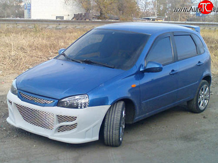 2 099 р. Передний бампер M-VRS Лада Калина 1118 седан (2004-2013) (Неокрашенный)  с доставкой в г. Санкт‑Петербург