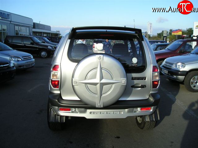 419 р. Чехол запасного колеса Трофи Chevrolet Niva 2123 дорестайлинг (2002-2008) (Неокрашенный)  с доставкой в г. Санкт‑Петербург