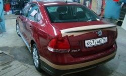 3 899 р. Лип спойлер Racing Volkswagen Polo 5 седан дорестайлинг (2009-2015) (Неокрашенный)  с доставкой в г. Санкт‑Петербург. Увеличить фотографию 2