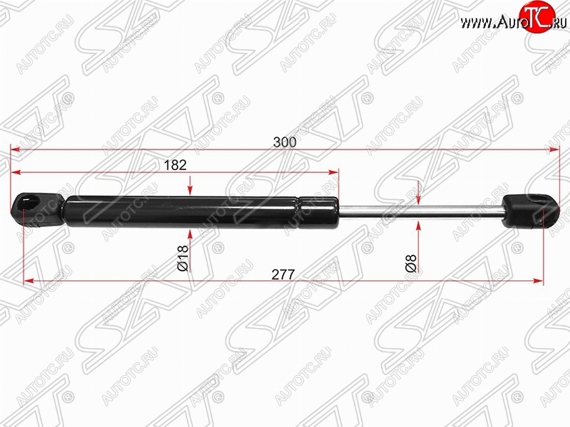 719 р. Упор капота SAT (газовый)  Audi A4  B5 8D2 седан (1994-2001), Audi TT  8N (1998-2006), Skoda Fabia  Mk1 (2004-2008), Volkswagen Bora (1998-2005), Volkswagen Jetta  A4 (1998-2005), Volkswagen Passat  B5 (1996-2000)  с доставкой в г. Санкт‑Петербург