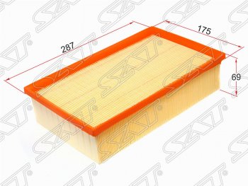 Фильтр воздушный двигателя SAT (1.8 / 2.0) Audi A3 (8VA хэтчбэк 5 дв.,  8VS седан,  8V1), Q2 (GA), Seat Ibiza (KJ хэтчбэк 5 дв.), Leon (5F хэтчбэк 5 дв.,  5F), Skoda Kodiaq (NU7), Octavia (A7), Superb (B8 (3V),  B8 (3V5)), Volkswagen Golf (7), Passat (B8,  B8.5), Polo (Mk6), Tiguan (Mk2), Touran (2T)