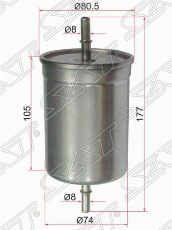 Топливный фильтр SAT Audi A3 (8LA хэтчбэк 5 дв.,  8L1 хэтчбэк 3 дв.), A4 (B6), A8 (D3), TT (8N), Seat Leon (1M хэтчбэк 5 дв.), Toledo (седан), Skoda Octavia (Tour A4 1U2,  Tour A4 1U5,  A5), Volkswagen Bora, Golf (4), Jetta (A4), Transporter (T5), Volvo S40 (VS седан), S60 (RS,RH седан), S80 (TS седан), V40 (универсал), V70, XC70, XC90 (C)