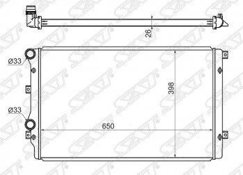 Радиатор двигателя SAT (трубчатый) Audi A3 (8PA хэтчбэк 5 дв.,  8P1 хэтчбэк 3 дв.), TT (8J), Seat Altea (5P), Leon (1P хэтчбэк 5 дв.), Toledo (универсал,  5P), Skoda Octavia (A5), Superb (B6 (3T),  B6 (3T5),  (B6) 3T), Yeti, Volkswagen Beetle (A5 (5С1) хэтчбэк 3 дв.), Caddy (2K), Eos, Golf (5,  6), Jetta (A5,  A6), Passat (B6), Passat CC (дорестайлинг,  рестайлинг), Scirocco (дорестайлинг), Tiguan (NF), Touran (1T)