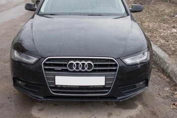 1 139 р. Реснички на фары KURAJ Audi A4 B8 дорестайлинг, седан (2007-2011) (Неокрашенные)  с доставкой в г. Санкт‑Петербург. Увеличить фотографию 2