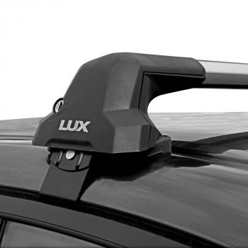 12 098 р. Багажник в сборе в обхват дверного проема LUX CITY  Audi A4  B9 (2016-2020) (черные дуги, длина 105 см)  с доставкой в г. Санкт‑Петербург. Увеличить фотографию 3