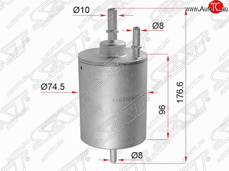 1 579 р. Топливный фильтр SAT (1.8/2.4/3.0/4.2)  Audi A4 ( B6,  B7) - A6  C6  с доставкой в г. Санкт‑Петербург