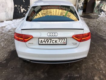 3 399 р. Лип спойлер АВТОКРАТ  Audi A5  8T (2007-2011) дорестайлинг, лифтбэк (Неокрашенный)  с доставкой в г. Санкт‑Петербург. Увеличить фотографию 2