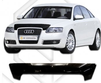 Дефлектор капота CA-Plastic Audi A6 C6 дорестайлинг, седан (2004-2008)