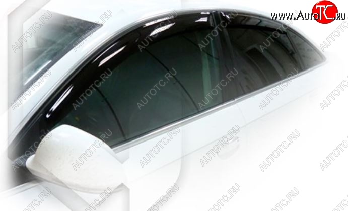 2 599 р. Дефлектора окон CA-Plastic  Audi A6  C6 (2004-2010) дорестайлинг, седан, рестайлинг, седан (Classic полупрозрачный, Без хром.молдинга)  с доставкой в г. Санкт‑Петербург