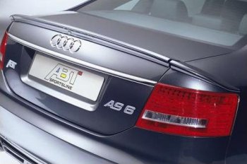 7 049 р. Лип спойлер Racing  Audi A6  C6 (2004-2008) дорестайлинг, седан  с доставкой в г. Санкт‑Петербург. Увеличить фотографию 2