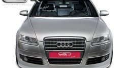 4 999 р. Накладка на передний бампер CSR v2 Audi A6 C6 дорестайлинг, седан (2004-2008)  с доставкой в г. Санкт‑Петербург. Увеличить фотографию 2