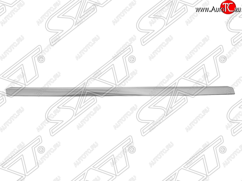 659 р. Молдинг на передний бампер SAT (правый, хром) Audi A6 C6 дорестайлинг, седан (2004-2008)  с доставкой в г. Санкт‑Петербург