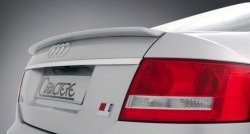 5 649 р. Лип спойлер CT  Audi A6  C6 (2004-2008) дорестайлинг, седан (Неокрашенный)  с доставкой в г. Санкт‑Петербург. Увеличить фотографию 1